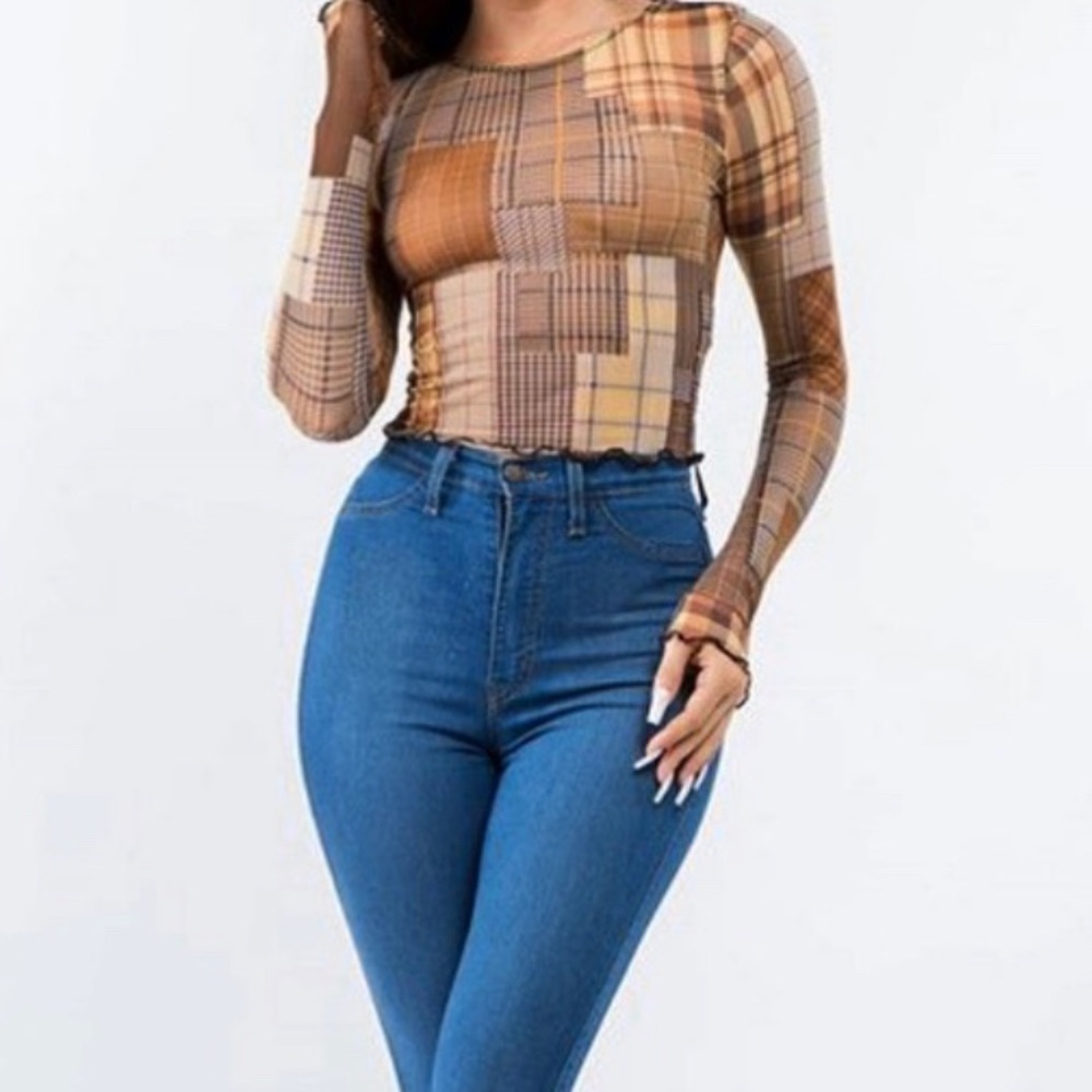 See through crop top